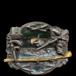 BOUCLE DE CEINTURE TRAPPEUR VINTAGE 1984