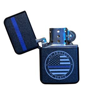 BRIQUET TEMPETE - POLICE BLUE LINE TRIBUTE - TO PROTECT TO SERVE