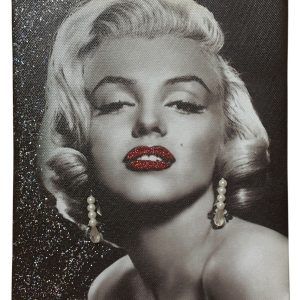 Toile MARILYN MONROE Lèvres pailletées