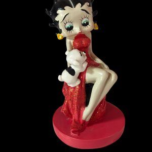 Figurine BETTY BOOP miniature avec paillettes - assise