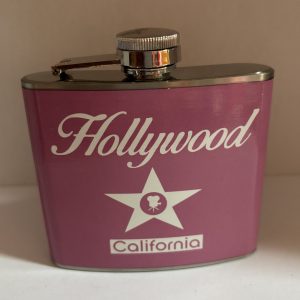 FLASQUE ALCOOL HOLLYWOOD CALIFORNIA ROSE