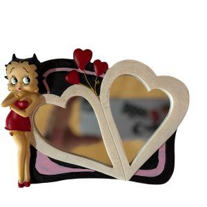 MIROIR BETTY BOOP en forme de Coeur