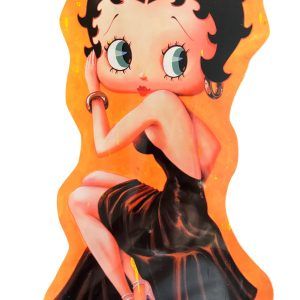 Plaque métal BETTY BOOP Robe noire