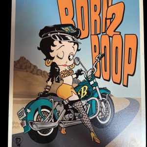PLAQUE METAL BETTY BOOP - BORN 2 BOOP