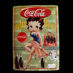 Plaque BETTY BOOP - COCA COLA
