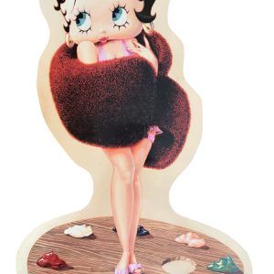 Plaque métal BETTY BOOP Etole marron