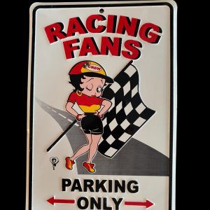 Plaque BETTY BOOP - RACING FANS