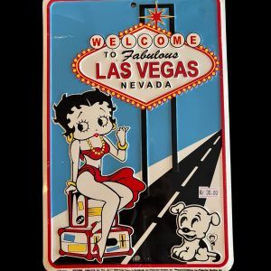 Plaque BETTY BOOP - WELCOME LAS VEGAS NEVADA