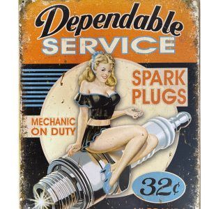 Plaque métal DEPENDABLE SERVICE