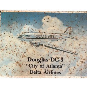 PLAQUE METAL DOUGLAS DC-3