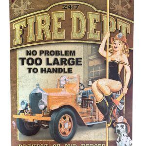 Plaque métal FIRE DEPT