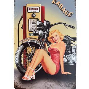 Plaque métal FULL SERVICE GARAGE