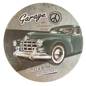 Plaque métal GAS OIL Filling Station