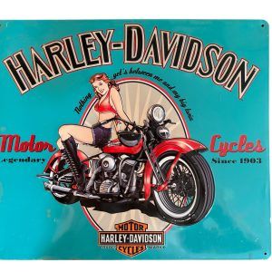 Plaque métal HARLEY DAVIDSON