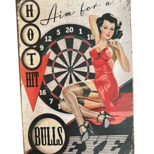 Plaque métal HOT HIT BULLS