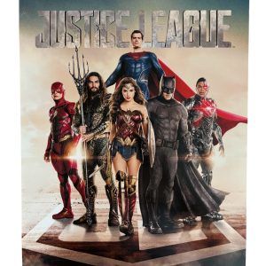 Plaque métal JUSTICE LEAGUE