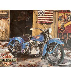 Plaque métal MOTOR HARLEY DAVIDSON