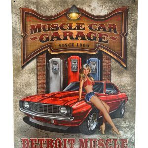 Plaque métal MUSCLE CAR GARAGE