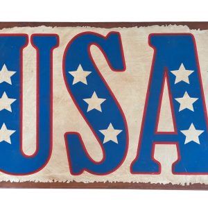 Plaque métal USA