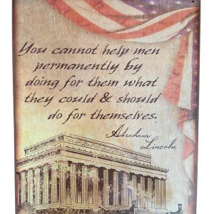 Plaque métal YOU CANNOT HELP