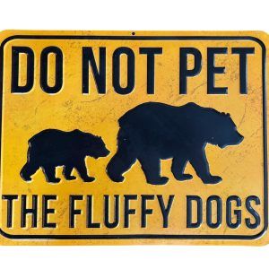 Plaque métal DO NOT PET