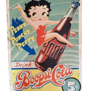 Plaque métal BETTY BOOP - BOOPSI COLA