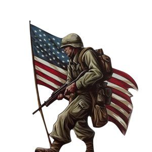 Déco à suspendre SOLDAT AMERICAIN