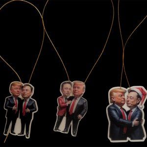 Déco à suspendre Donald Trump et Elon Musk