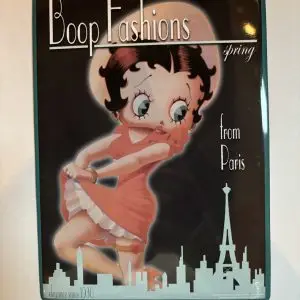 Plaque Métal Betty Boop - Boop Fashions from Paris