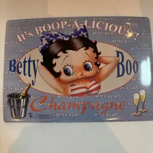 Plaque métal Betty Boop - It's Boop-a-licious