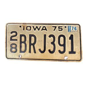 PLAQUE IOWA BRJ391 1976