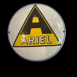 PLAQUE RONDE VINTAGE ARIEL