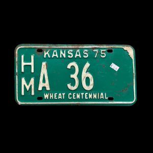 PLAQUE VOITURE KANSAS 1975 - HMA 36