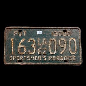 PLAQUE VOITURE LOS ANGELES - SPORTSMEN'S PARADISE - 163 090 - LA 62