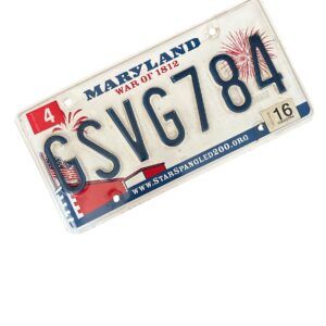 PLAQUE MARYLAND GSVG784 2016