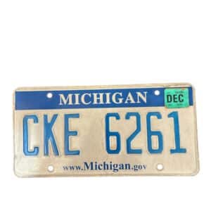 PLAQUE MICHIGAN CKE 6261 2016
