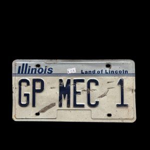 PLAQUE VOITURE ILLINOIS GP MEC 1