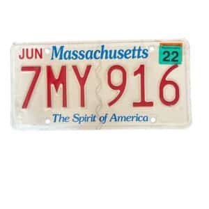 PLAQUE MASSACHUSETTS 7MY 916 2022