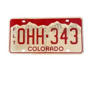PLAQUE COLORADO OHH-343