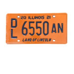 PLAQUE ILLINOIS 6550 AN 2021