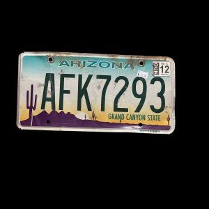 PLAQUE VOITURE ARIZONA GRAND CANYON STATE - AF K7293