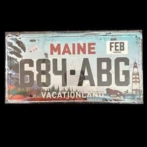 PLAQUE VOITURE MAINE 684 ABG