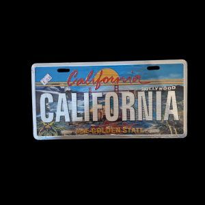 PLAQUE VOITURE CALIFORNIA HOLLYWOOD