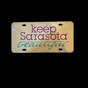 PLAQUE METAL KEEP SARASOTA BEAUTIFUL