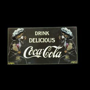 PLAQUE METAL DRINK DELICIOUS COCA COLA
