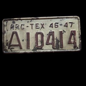 PLAQUE METAL DECORATION TEX 46