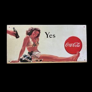 PLAQUE METAL YES COCA COLA