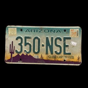PLAQUE VOITURE ARIZONA 350 NSE