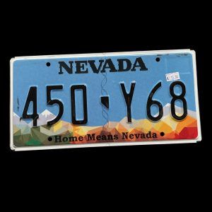 PLAQUE VOITURE NEVADA - 450-Y68