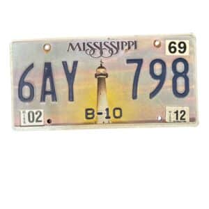 PLAQUE MISSISSIPPI 6AY 798